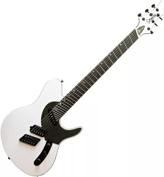 Guitarra eléctrica de cuerpo sólido Ormsby TX GTR Carbon 6 - ermine white