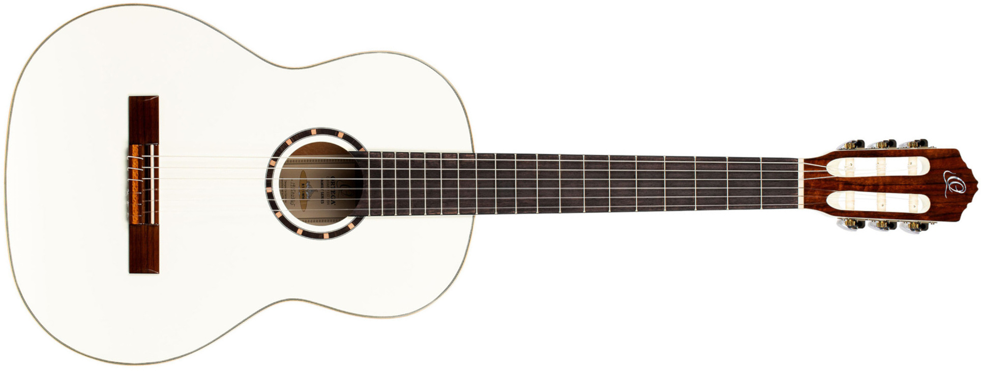 Ortega R121 Gloss 52mm Epicea Acajou So + Housse - White - Guitarra clásica 4/4 - Main picture