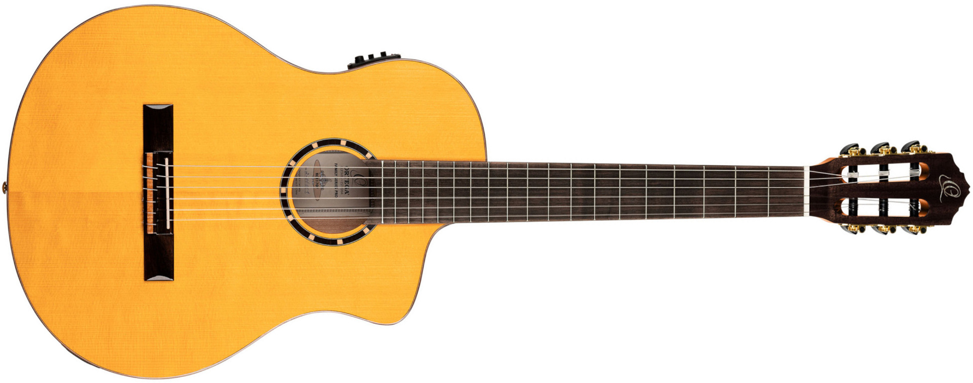 Ortega Rce170f 52mm Table Massive Epicea Cypres So + Housse - Natural - Guitarra clásica 4/4 - Main picture