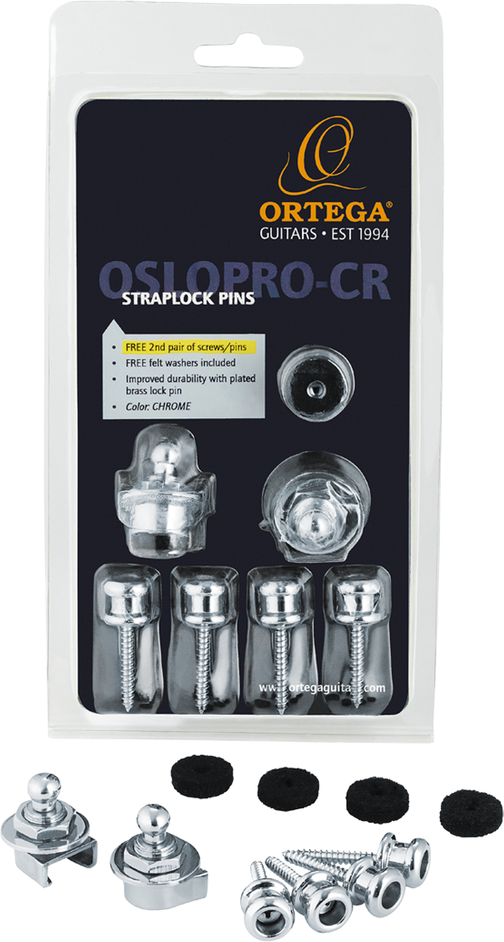 Ortega Set Straplock Pro Chrome - Bloqueos de correa - Main picture