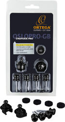 Bloqueos de correa Ortega Set Straplock Pro Black