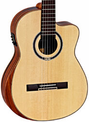 Guitarra clásica 4/4 Ortega Striped Suite C/E Private Room +bag - Natural