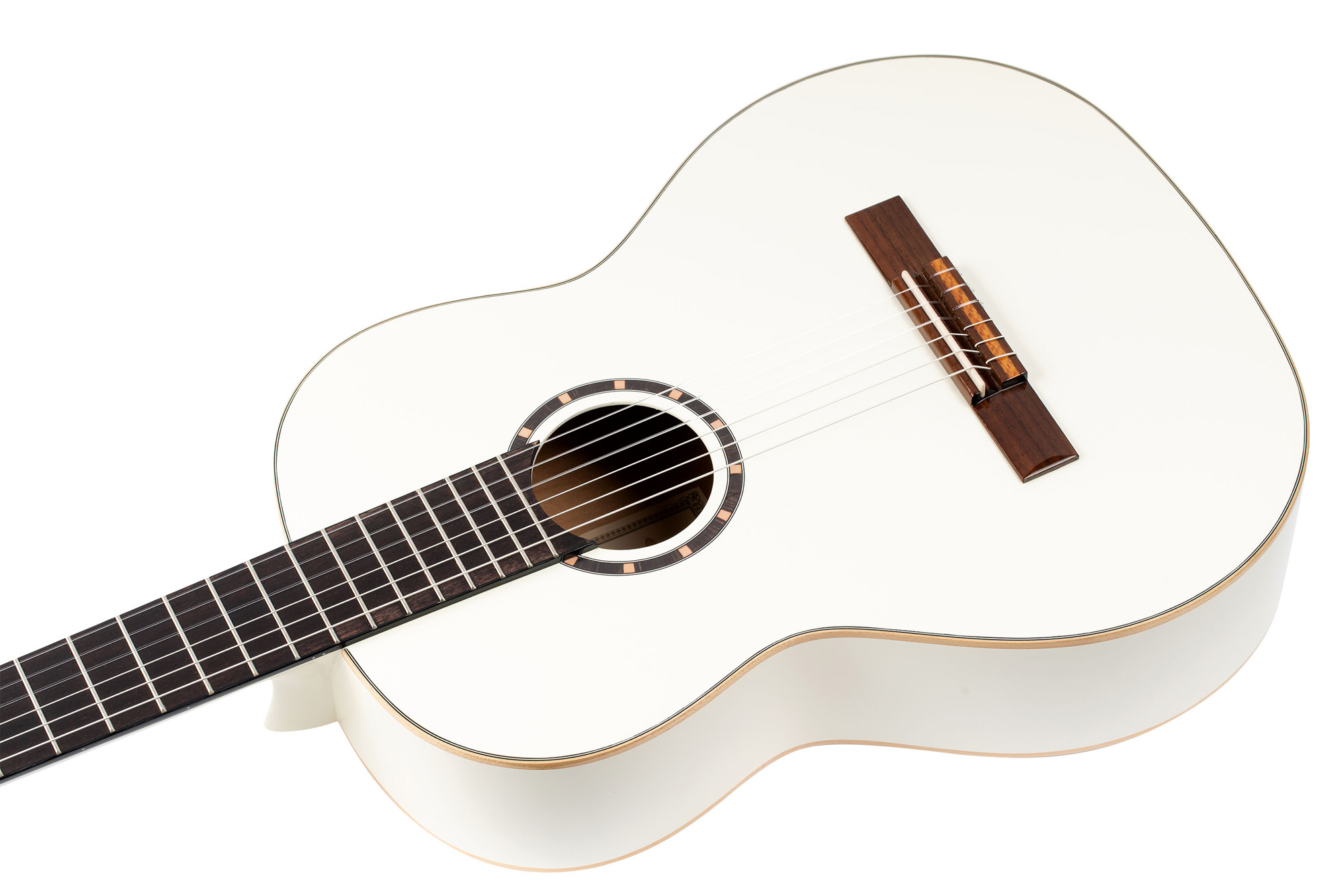 Ortega R121 Gloss 52mm Epicea Acajou So + Housse - White - Guitarra clásica 4/4 - Variation 1