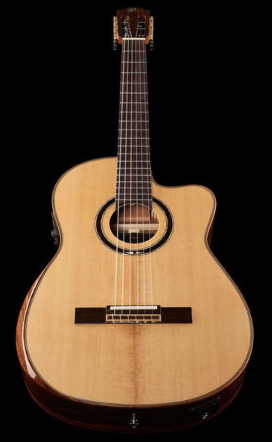 Ortega Striped Suite C/e Private Room Cw Epicea Ebene +housse - Natural - Guitarra clásica 4/4 - Variation 3