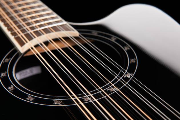Ovation 2751ax-5 Balladeer Standard 12c Deep Contour Depth Cw Epicea Lyrachord Wal - Black - Guitarra electro acustica - Variation 3