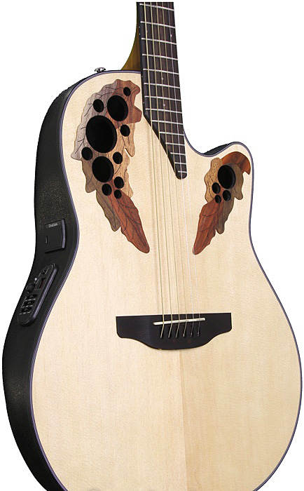 Ovation Ce44-4 Celebrity Elite Mid Depth Cw Epicea Lyrachord Rw - Natural - Guitarra electro acustica - Variation 3