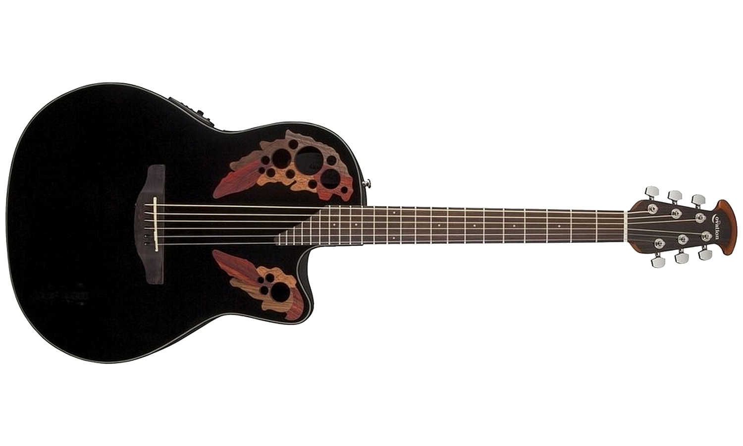 Ovation Ce44-5 Celebrity Elite Mid Cutaway Noir - Black - Guitarra electro acustica - Variation 1