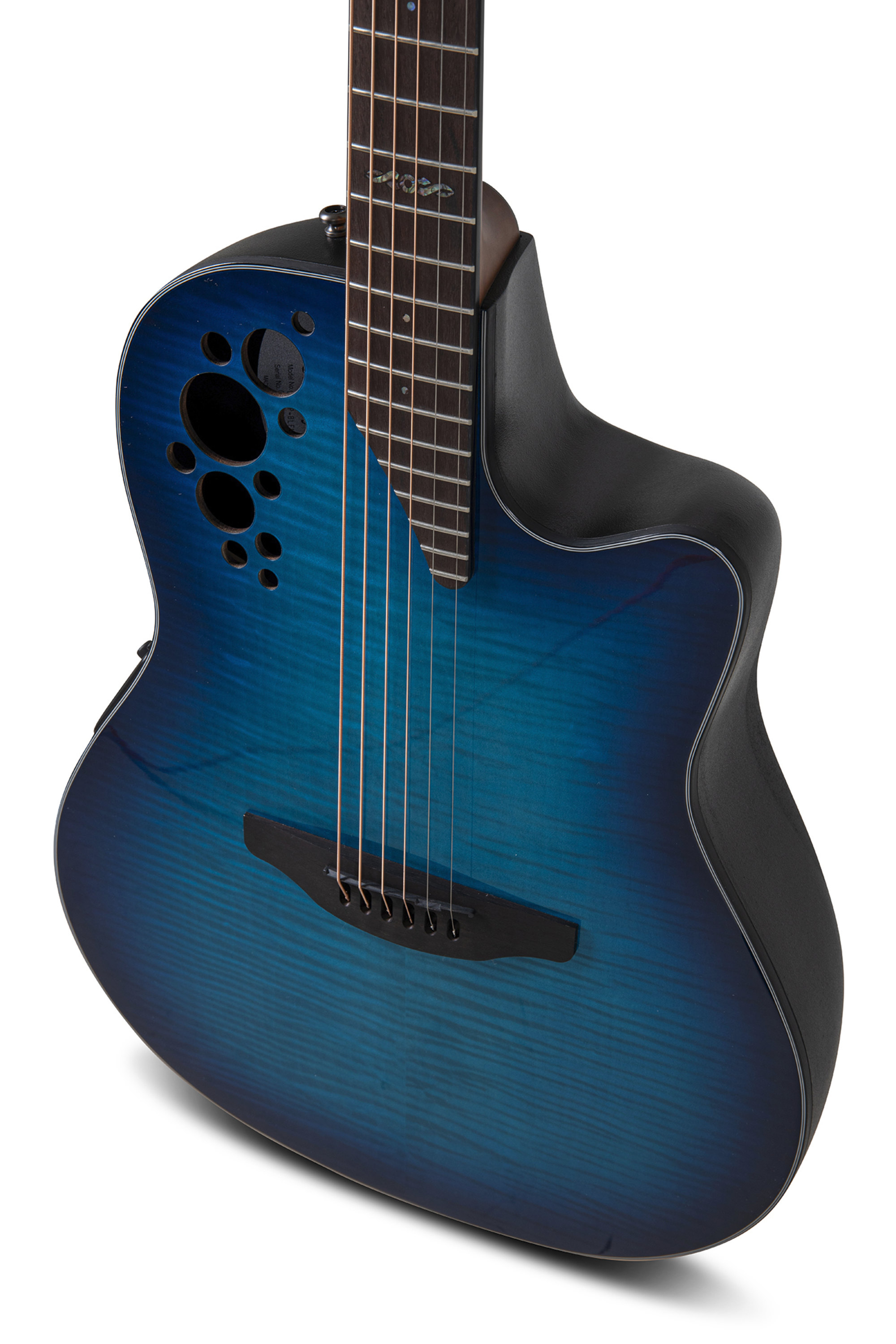 Ovation Ce44p-blfl-g Celebrity Elite Plus Mid Depth Cw Erable Lyrachord Rw - Blue Flamed Maple - Guitarra electro acustica - Variation 5