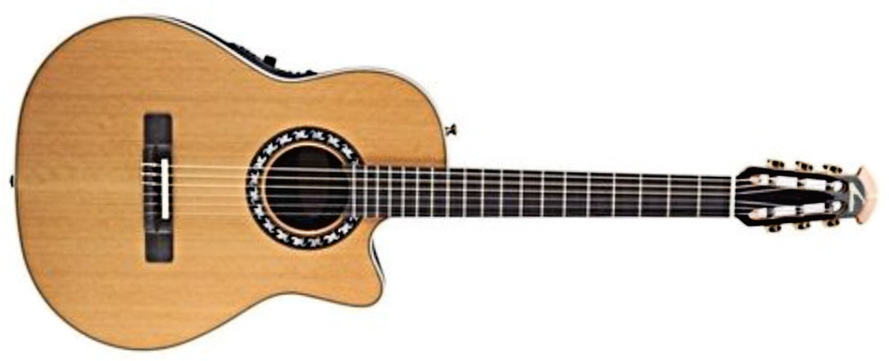 Ovation 1773ax-4 Legend Mid Depth Cw Cedre Lyrachord Eb - Natural - Guitarra clásica 4/4 - Main picture