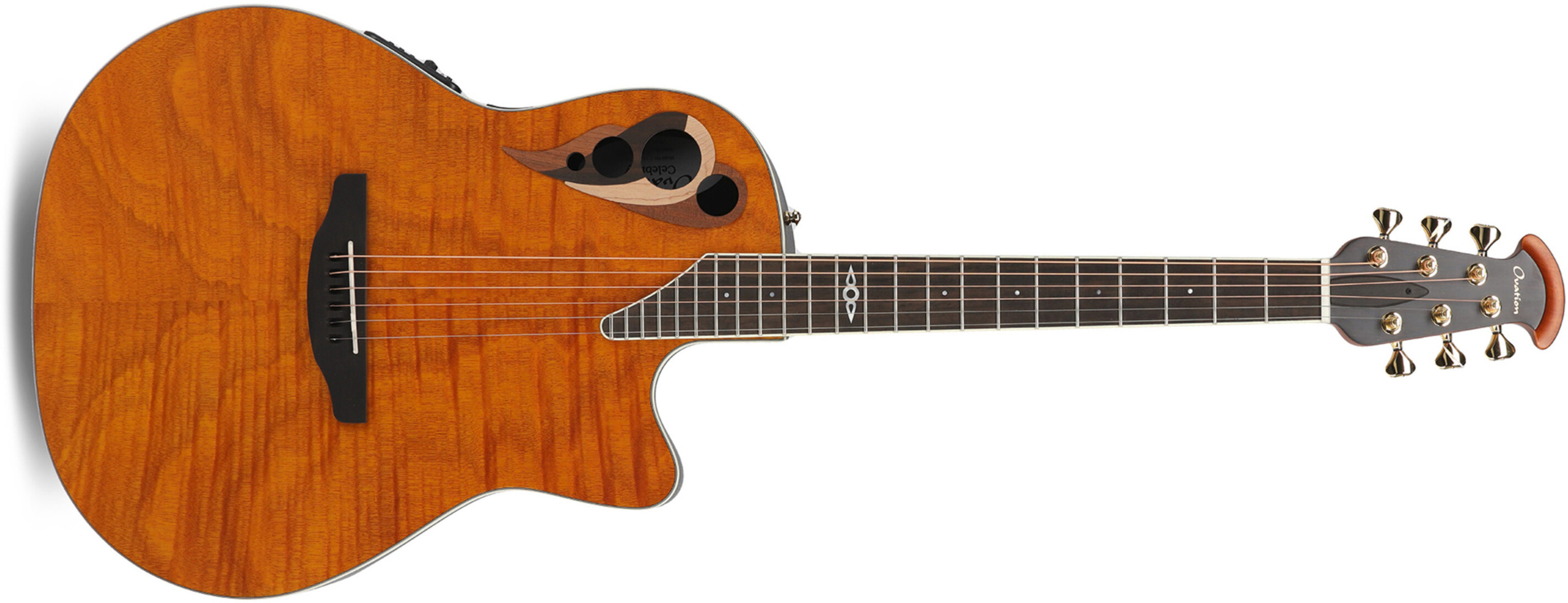 Ovation Celebrity Elite Deluxe Plus Ltd 2026 Quilted - Natural - Guitarra folk - Main picture