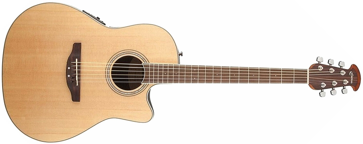 Ovation Cs24-4-g Celebrity Standard Mid Depth Cw Epicea Lyrachord  Rw - Natural - Guitarra electro acustica - Main picture