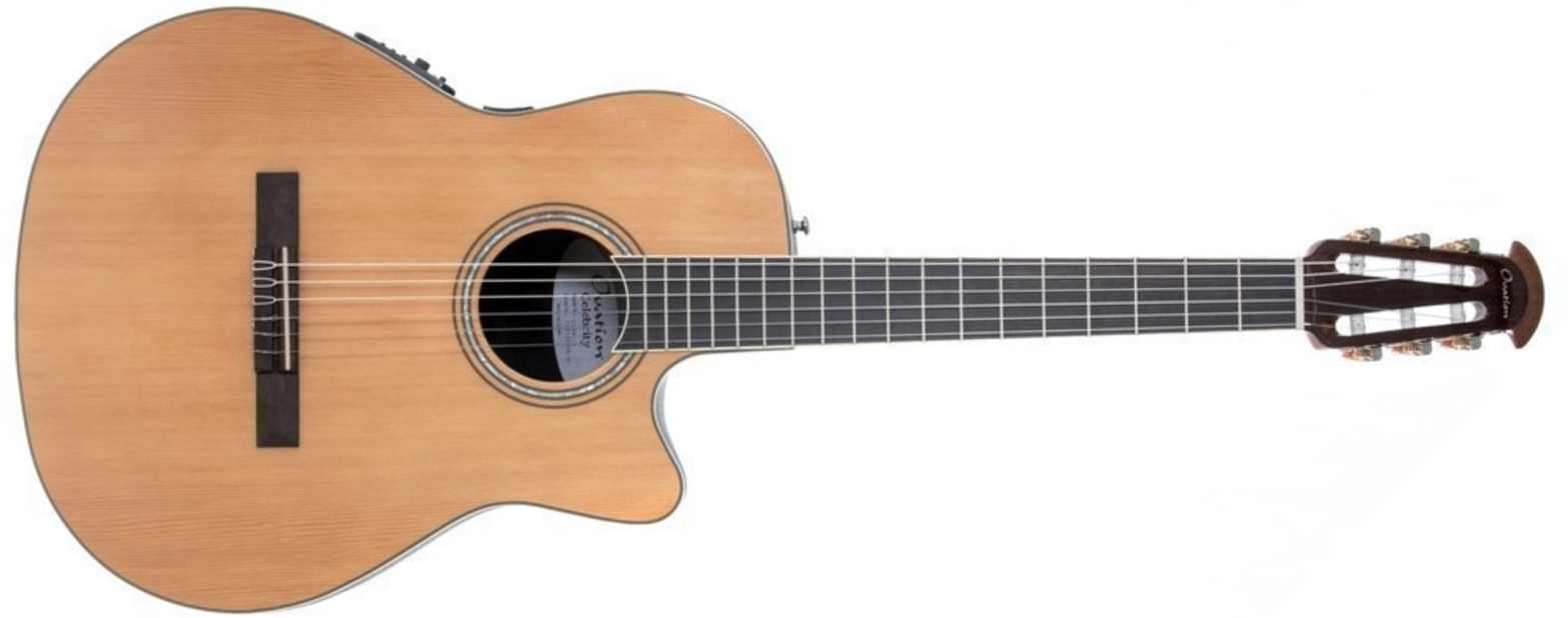 Ovation Cs24c-4 Celebrity Tradition Mid Depth Cw Cedre Lyrachord Ova - Natural - Guitarra clásica 4/4 - Main picture