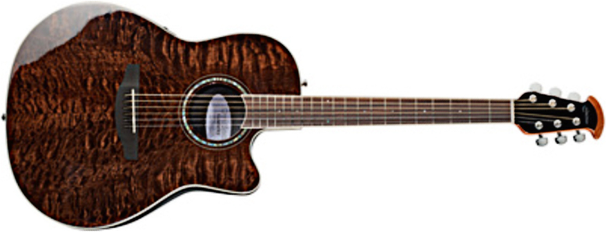 Ovation Cs28p-tge Celebrity Standard Plus Super Shallow Depth Cw Erable Lyrachord Rw - Natural - Guitarra electro acustica - Main picture