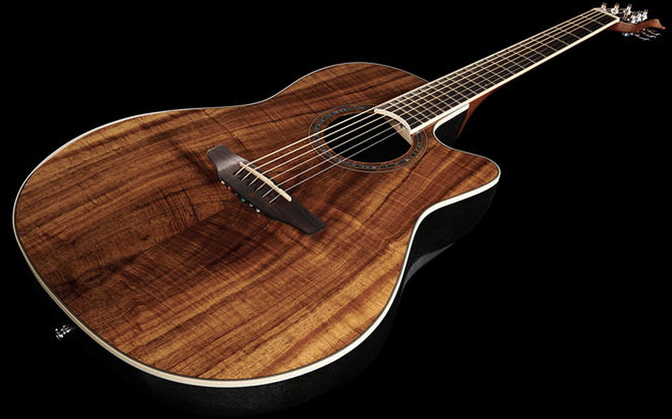 Ovation Cs24p-fkoa Celebrity Standard Plus Mid Depth Cw Koa Lyrachord Rw - Natural - Guitarra electro acustica - Variation 2