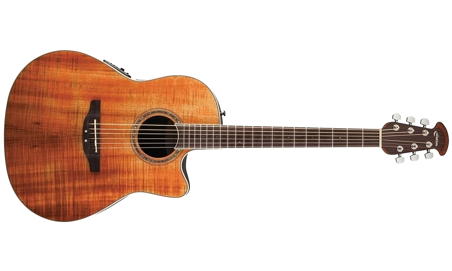 Ovation Cs24p-fkoa Celebrity Standard Plus Mid Depth Cw Koa Lyrachord Rw - Natural - Guitarra electro acustica - Variation 1