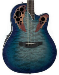 Guitarra folk Ovation CE48P-RG-G Celebrity Elite Plus Super Shallow - Caribbean blue
