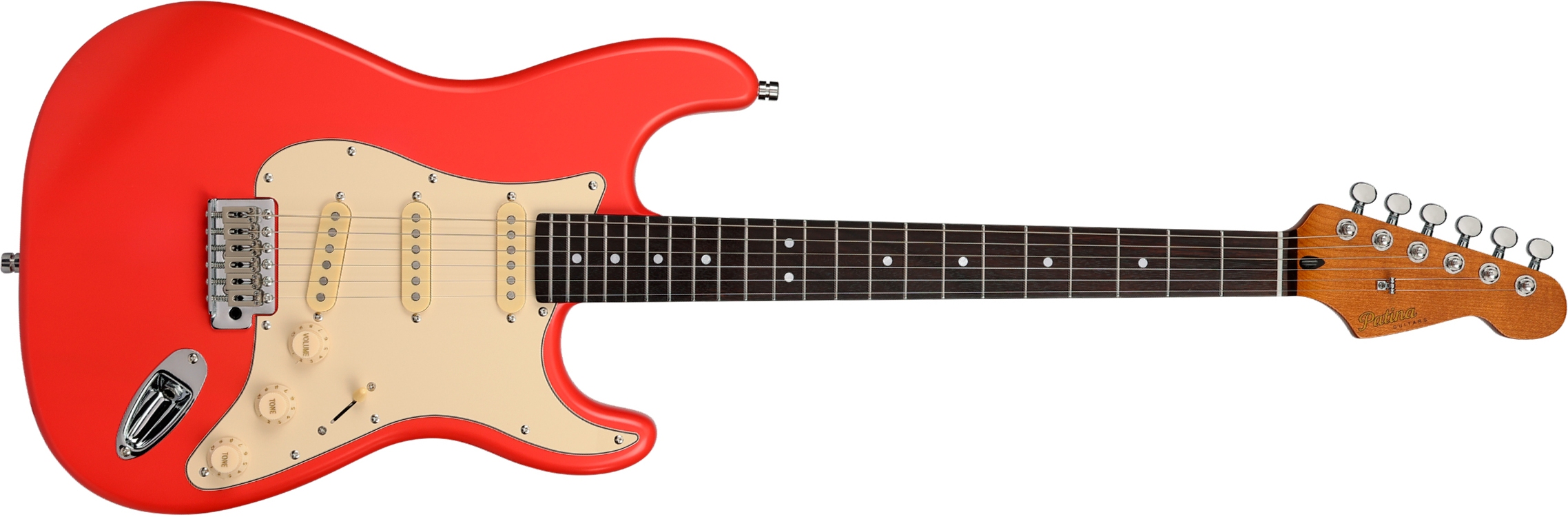 Patina Guitars Ps3 Frd 3s Trem Rw - Fiesta Red - Guitarra eléctrica con forma de str. - Main picture