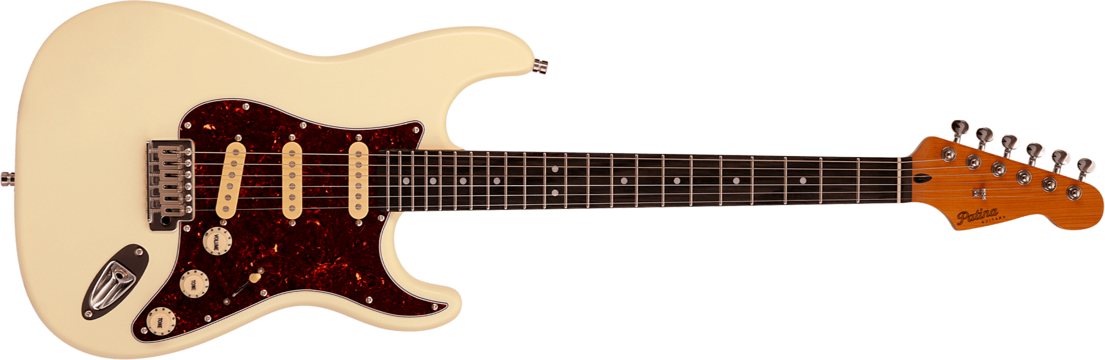 Patina Guitars Ps3 Ow 3s Trem Rw - Olympic White - Guitarra eléctrica con forma de str. - Main picture