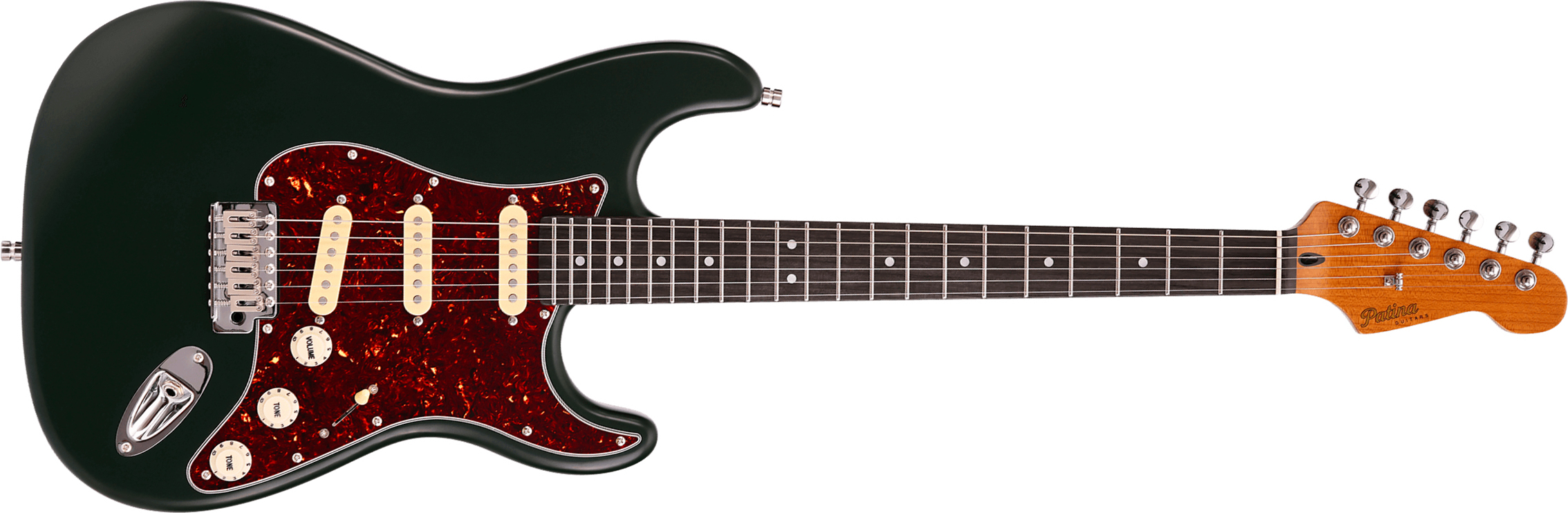 Patina Guitars Ps3 Sgr 3s Trem Rw - Sherwood Green - Guitarra eléctrica con forma de str. - Main picture