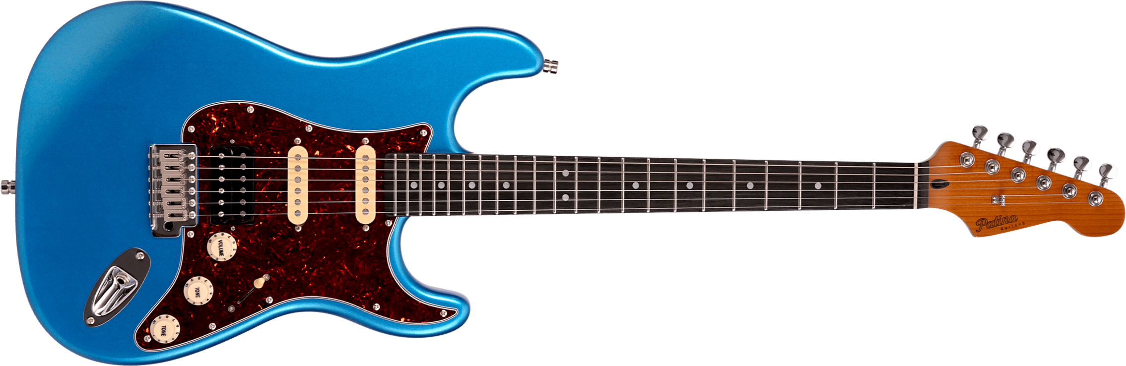 Patina Guitars Ps4 Lpb Hss Trem Rw - Lake Placid Blue - Guitarra eléctrica con forma de str. - Main picture