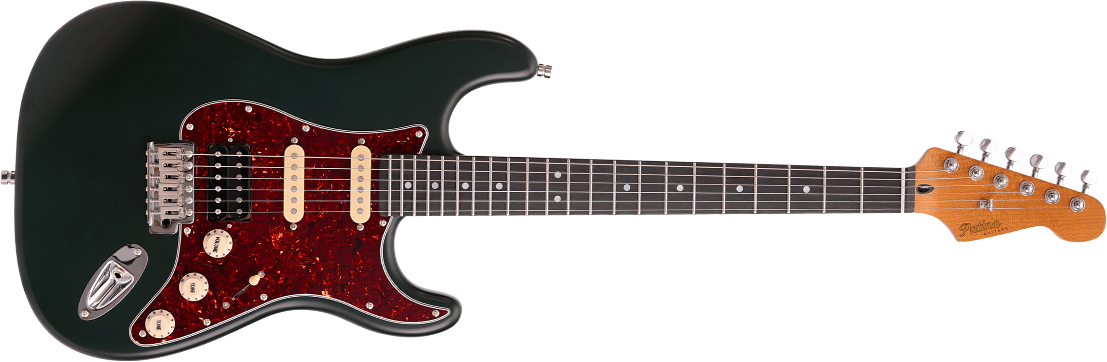 Patina Guitars Ps4 Sgr Hss Trem Rw - Sherwood Green - Guitarra eléctrica con forma de str. - Main picture