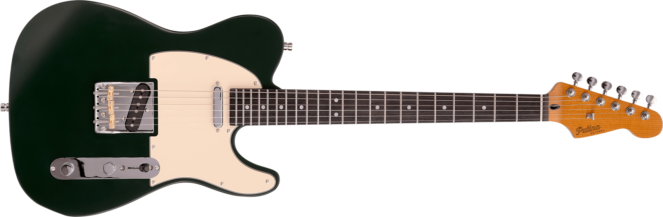 Patina Guitars Pt3 Sgr 2s Ht Rw - Sherwood Green - Guitarra eléctrica con forma de tel - Main picture