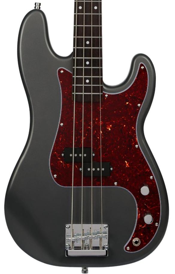 Bajo eléctrico de cuerpo sólido Patina guitars PPB-3 BK - Charcoal