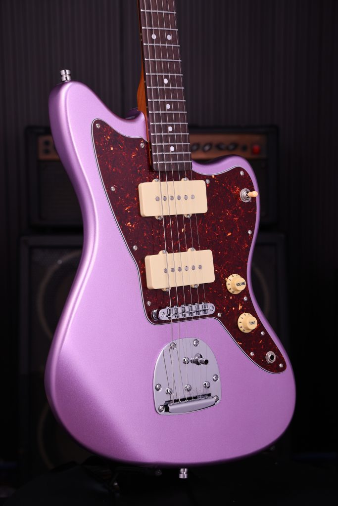 Patina Guitars Pj3 Pp 2s Trem Rw - Purple - Guitarra electrica retro rock - Variation 2