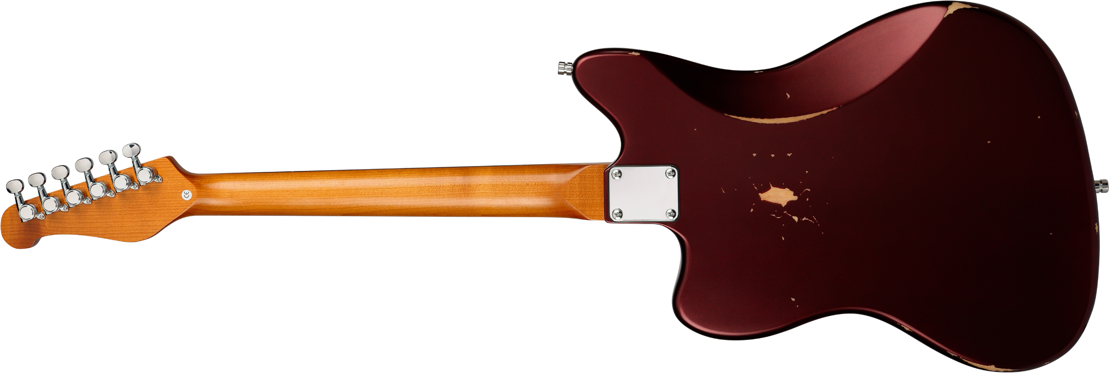 Patina Guitars Pj6 Ox R 2s Trem Rw - Oxblood Red Relic - Guitarra electrica retro rock - Variation 1