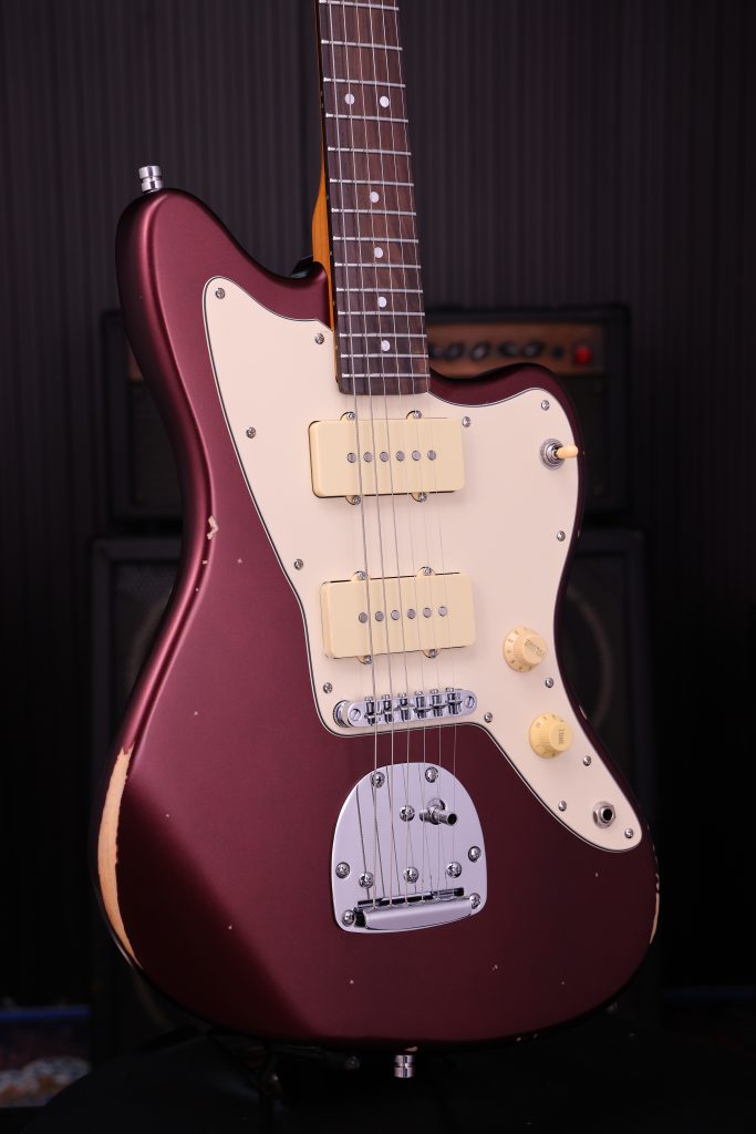 Patina Guitars Pj6 Ox R 2s Trem Rw - Oxblood Red Relic - Guitarra electrica retro rock - Variation 2