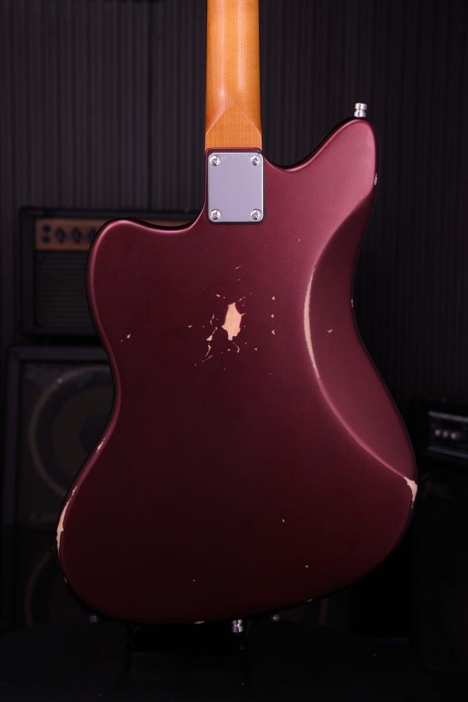 Patina Guitars Pj6 Ox R 2s Trem Rw - Oxblood Red Relic - Guitarra electrica retro rock - Variation 3