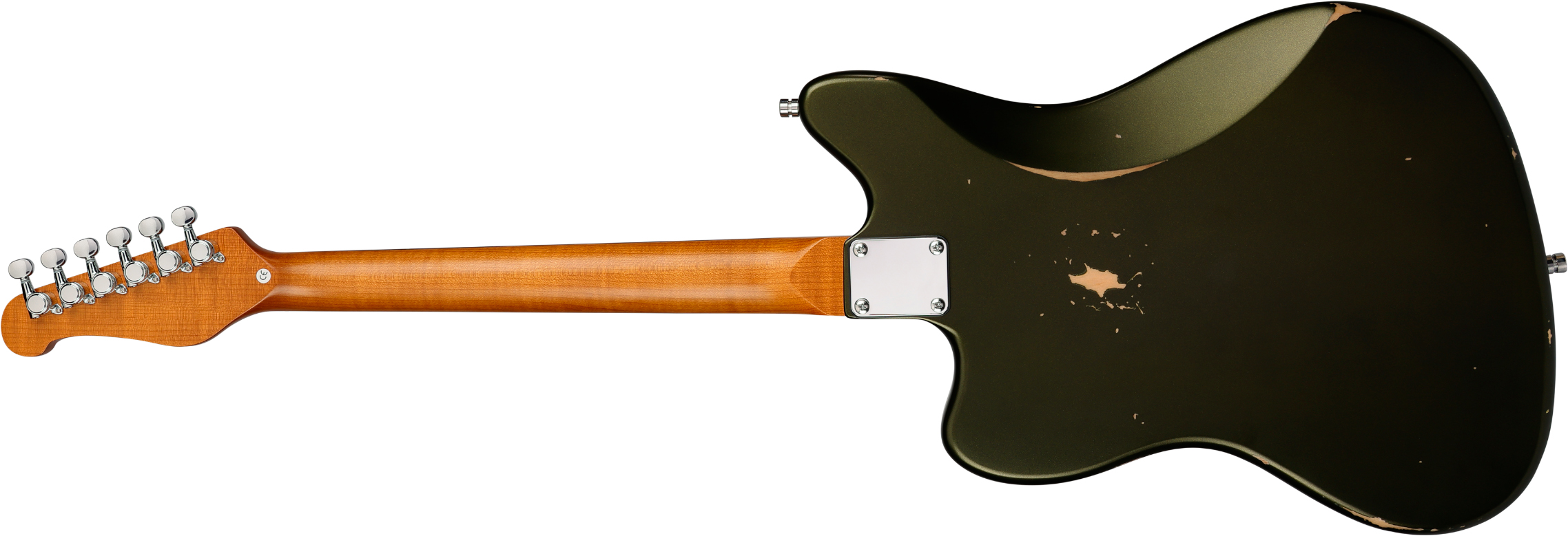 Patina Guitars Pj6 Sgr R 2s Trem Rw - Sherwood Green Relic - Guitarra electrica retro rock - Variation 1