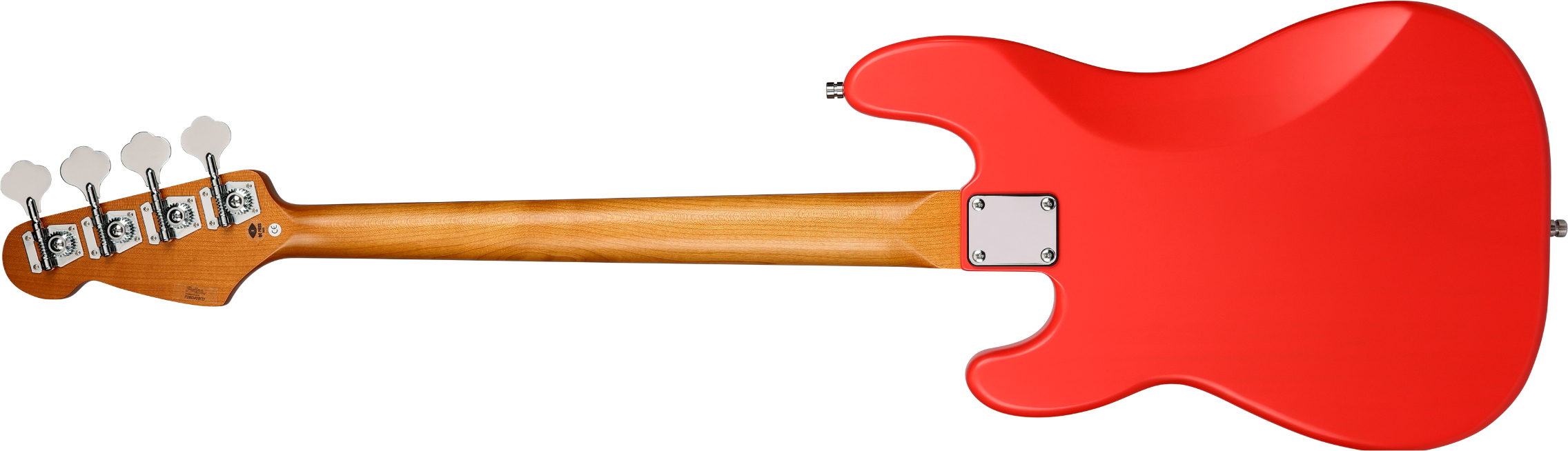 Patina Guitars Ppb3 Frd 1s Ht Rw - Fiesta Red - Bajo eléctrico de cuerpo sólido - Variation 1