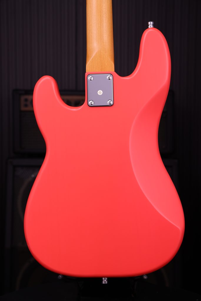 Patina Guitars Ppb3 Frd 1s Ht Rw - Fiesta Red - Bajo eléctrico de cuerpo sólido - Variation 3