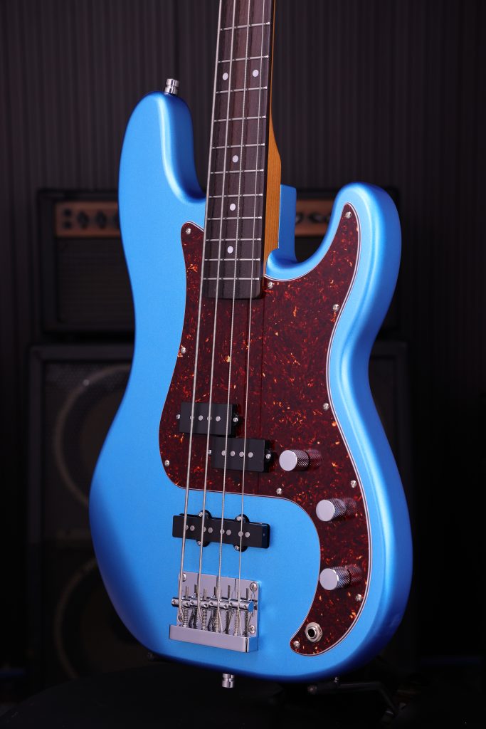 Patina Guitars Ppb3 Lpb 1s Ht Rw - Lake Placid Blue - Bajo eléctrico de cuerpo sólido - Variation 2