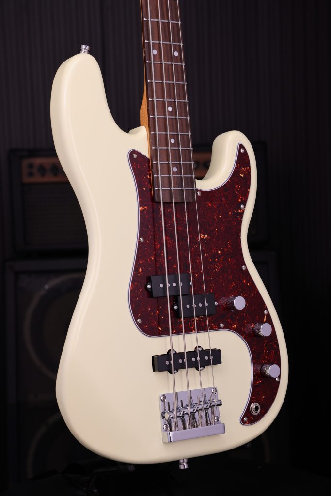 Patina Guitars Ppb3 Ow 1s Ht Rw - Olympic White - Bajo eléctrico de cuerpo sólido - Variation 2