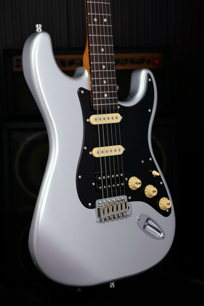Patina Guitars Ps4 Sv Hss Trem Rw - Silver - Guitarra eléctrica con forma de str. - Variation 2