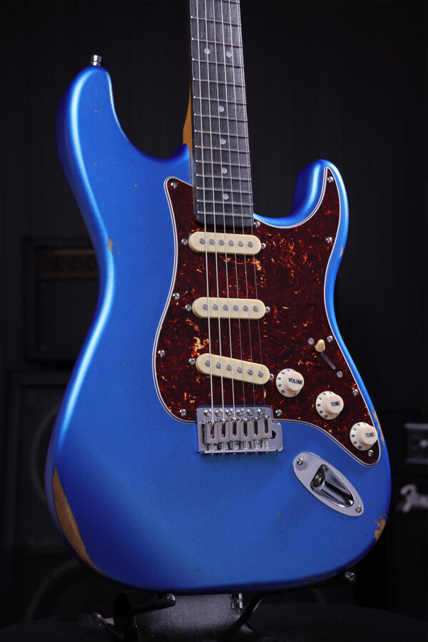 Patina Guitars Ps6 Lpb R 3s Trem Rw - Lake Placid Blue Relic - Guitarra eléctrica con forma de str. - Variation 2