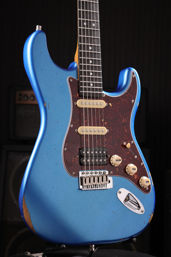 Patina Guitars Ps7 Lpb R Hss Trem Rw - Lake Placid Blue - Guitarra eléctrica con forma de str. - Variation 2