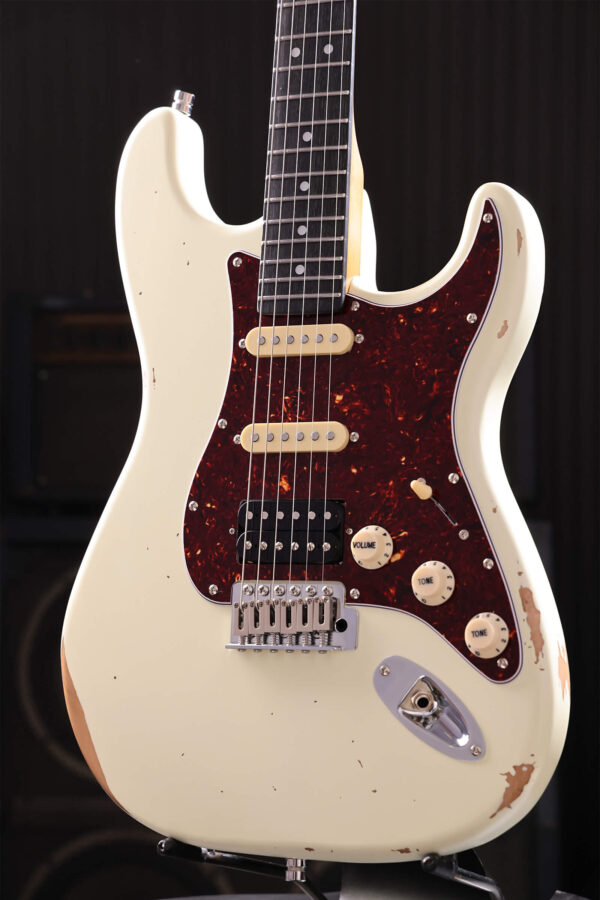 Patina Guitars Ps7 Ow R Hss Trem Rw - Olympic White - Guitarra eléctrica con forma de str. - Variation 2