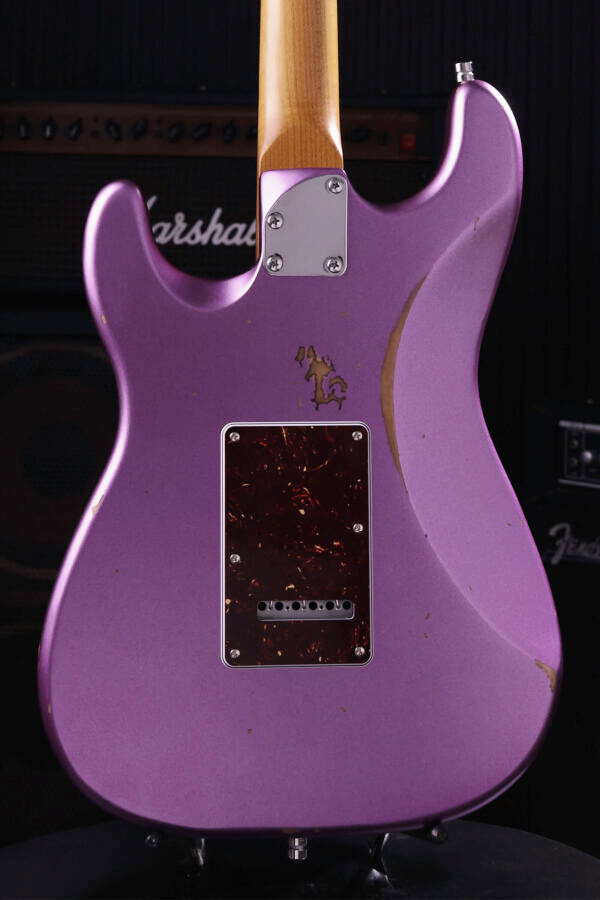 Patina Guitars Ps7 Pp R Hss Trem Rw - Purple Relic - Guitarra eléctrica con forma de str. - Variation 3
