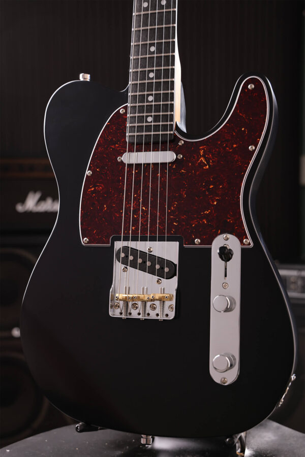 Patina Guitars Pt3 Bk 2s Ht Rw - Black - Guitarra eléctrica con forma de tel - Variation 2