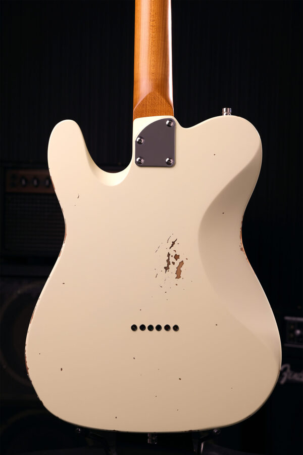 Patina Guitars Pt6 Ow R 2s Ht Rw - Olympic White Relic - Guitarra eléctrica con forma de tel - Variation 3