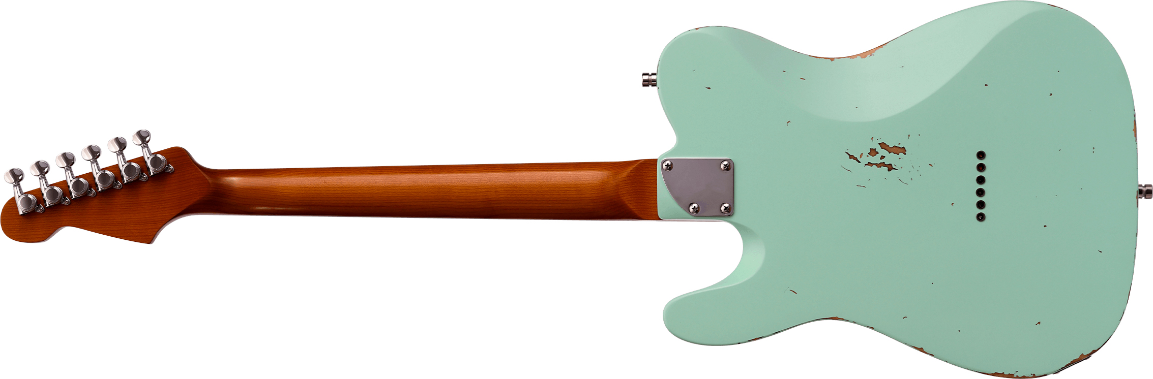 Patina Guitars Pt6 Sfg R 2s Ht Rw - Seafoam Green - Guitarra eléctrica con forma de tel - Variation 1