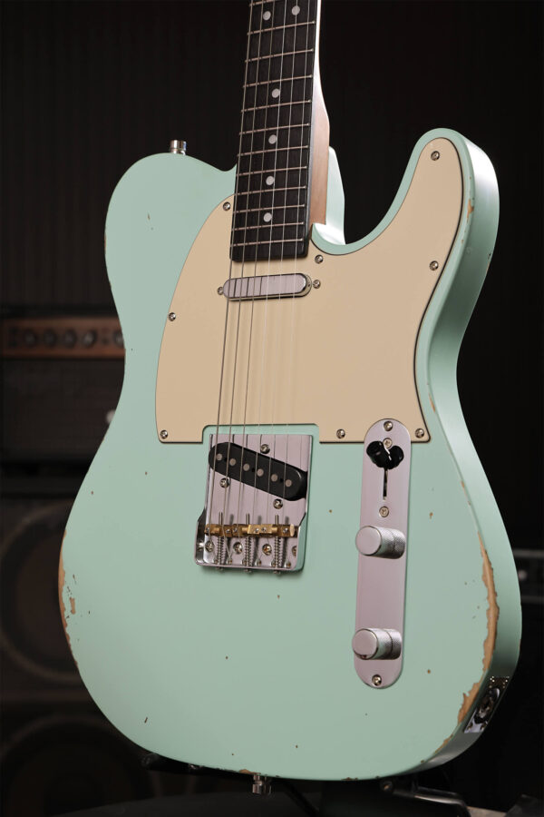 Patina Guitars Pt6 Sfg R 2s Ht Rw - Seafoam Green - Guitarra eléctrica con forma de tel - Variation 2