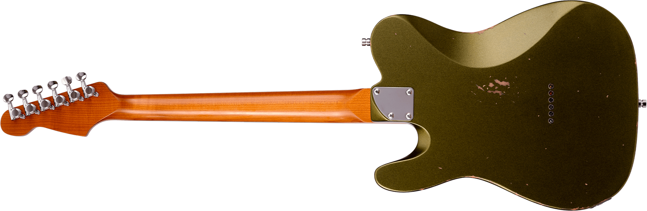 Patina Guitars Pt6 Sgr R 2s Ht Rw - Sherwood Green Relic - Guitarra eléctrica con forma de tel - Variation 1