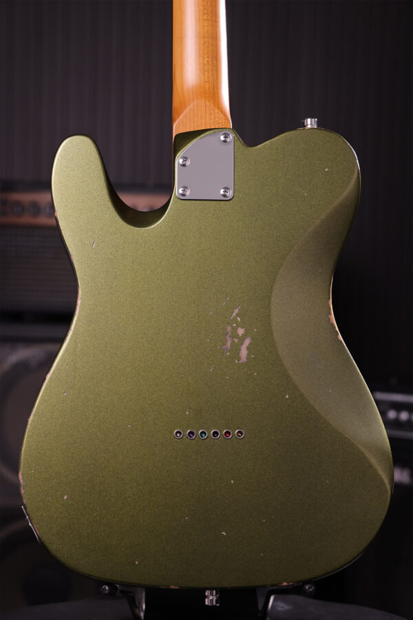 Patina Guitars Pt6 Sgr R 2s Ht Rw - Sherwood Green Relic - Guitarra eléctrica con forma de tel - Variation 3