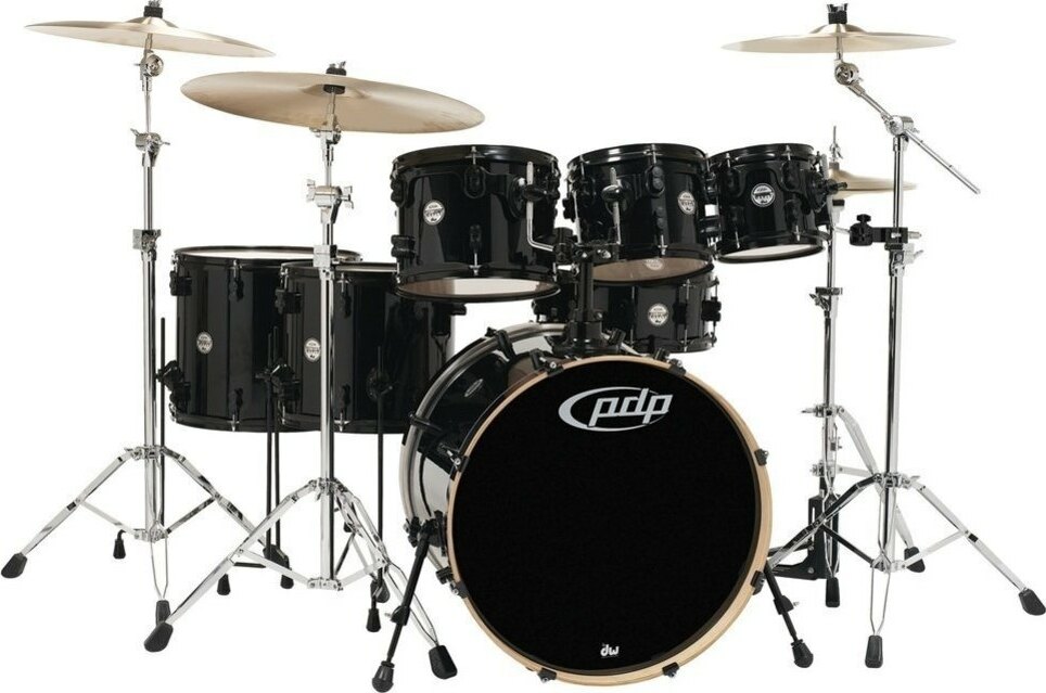 Pdp Pd806067 Concept Maple 7 FÛts - 6 FÛts Et + - Pearlescent Black - Batería acústica stage - Main picture
