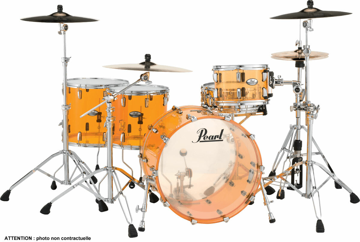 Pearl Crb524fpc-732 Crystal Beat 2tb Rock 22 - 4 FÛts - Tangerine Glass - Batería acústica rock - Main picture