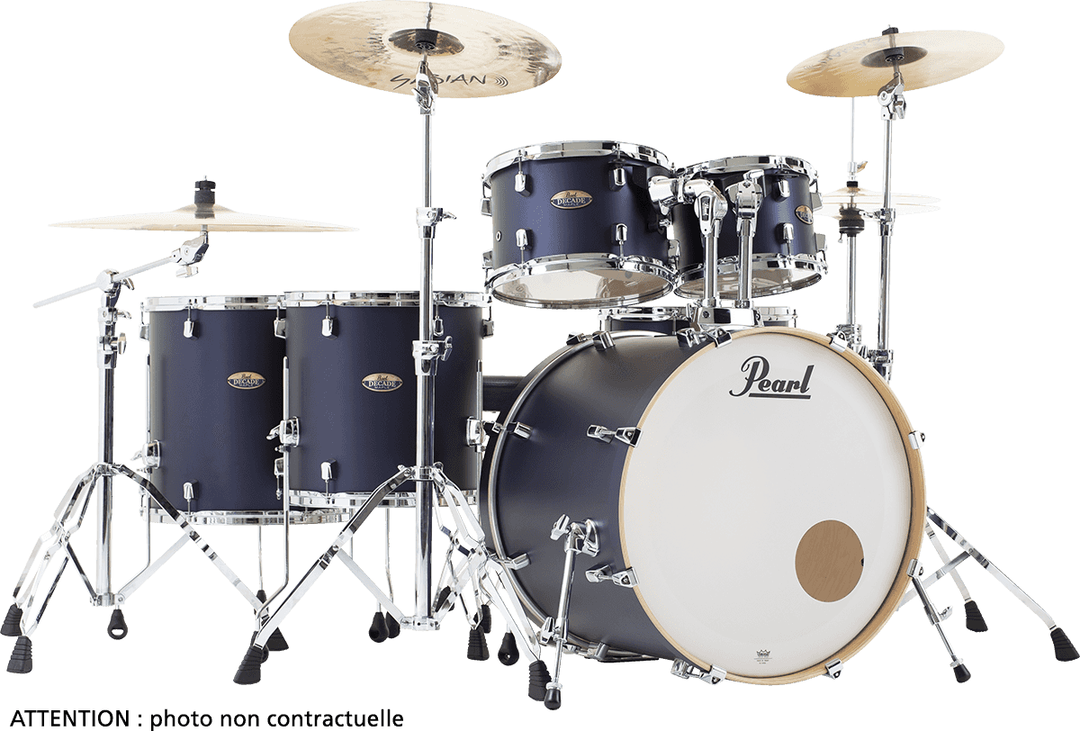 Pearl Decade Maple Hyper Rock Studio 22 Ultramarine Velvet - Ultramarine Velvet - Batería acústica rock - Main picture